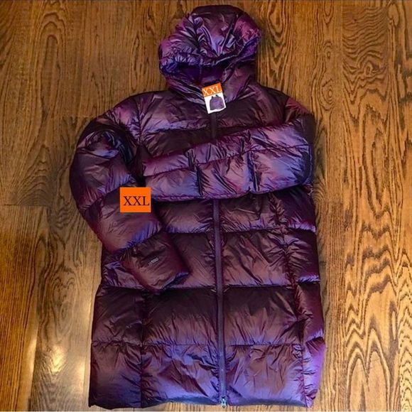 EDDIE BAUER Luna Peak Women’s Down Coat Sz XXL Wine - Picture 1 of 15